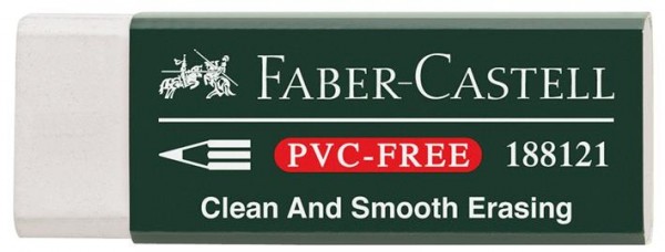 Radiergummi Faber-Castell 188121 weiß, PVC-frei