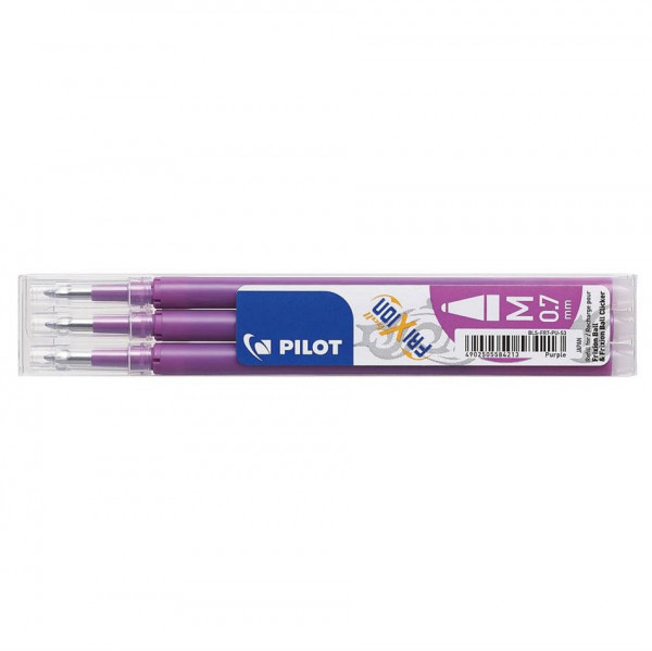 3 PILOT FriXion Tintenrollerminen purple