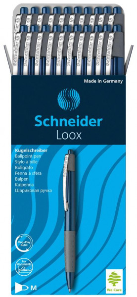 20 Schneider Kugelschreiber LOOX dunkelblau
