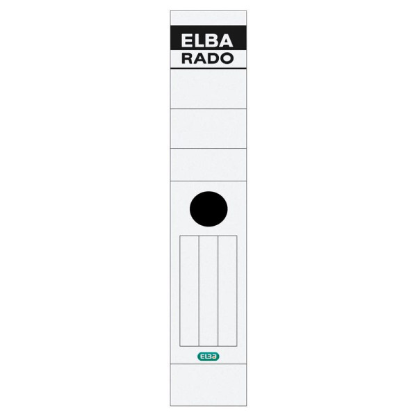 10 ELBA RADO Ordneretiketten 100420958 weiß 59 x 290mm