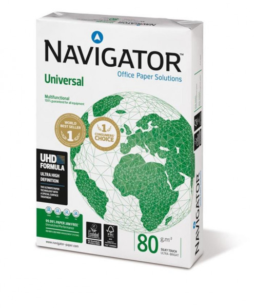 Kopierpapier Navigator Universal A4 weiß 80g 500 Blatt