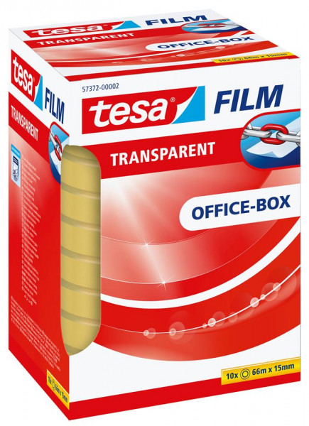10 Rollen tesafilm® 15mm x 66m transparent Office Box