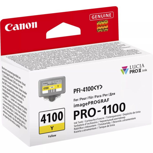 Original Canon PFI-4100Y Tinte 6780C001 gelb 80ml