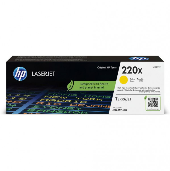 Original HP W2202X Toner 220X gelb