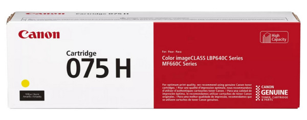 Original Canon 075 H Toner 6366C002 gelb