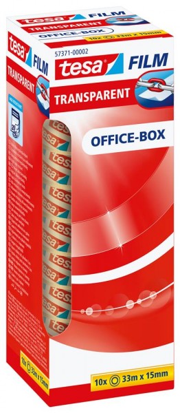 10 Rollen tesafilm® 15mm x 33m transparent Office Box