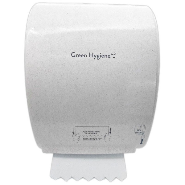 Green Hygiene Papierhandtuchspender HOCHSTAPLER Kunststoff weiß-meliert