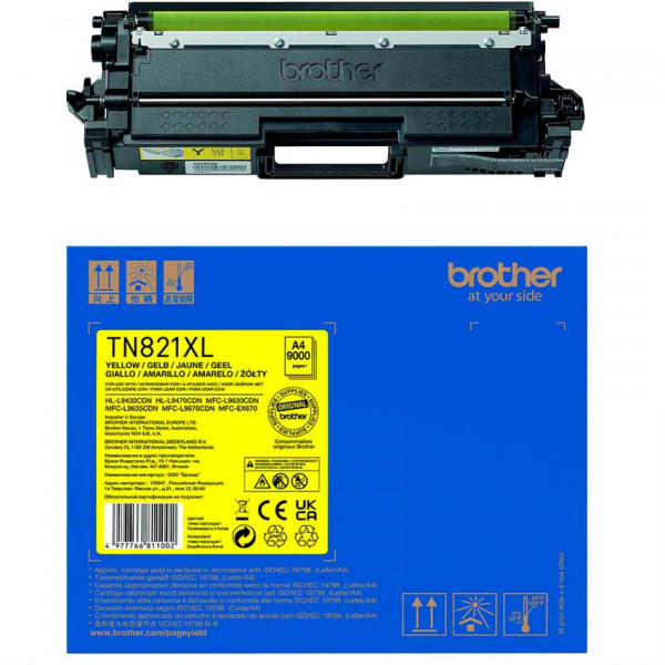 Original Brother TN-821XLY Toner gelb