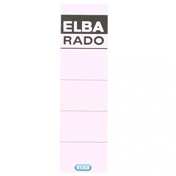 10 ELBA RADO Einsteck-Rückenschilder weiß