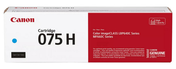 Original Canon 075 H Toner 6368C002 cyan