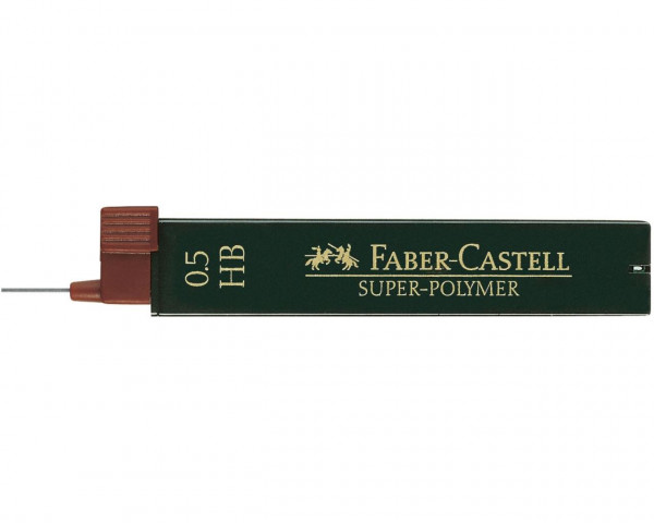 12 FABER-CASTELL Feinminen HB 0,5 mm schwarz