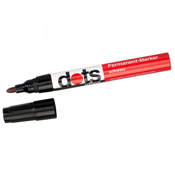 dots Permanentmarker schwarz 1,5 - 3,0 mm