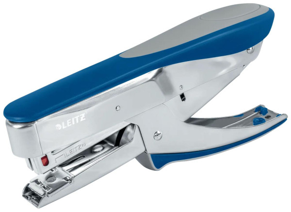 LEITZ Große Heftzange 5548 chrom/blau