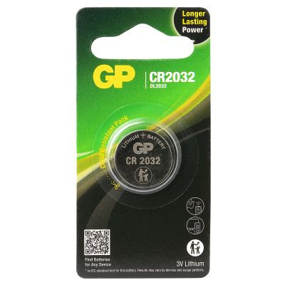 1 GP Knopfzelle CR2032 Lithium 3 V 220 mAh