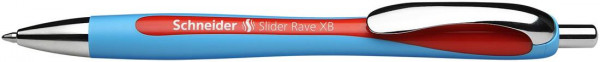 Schneider Kugelschreiber Slider Rave hellblau/rot