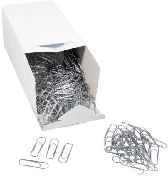 1000 Gowi Büroklammern 32 mm verzinkt spitze Form