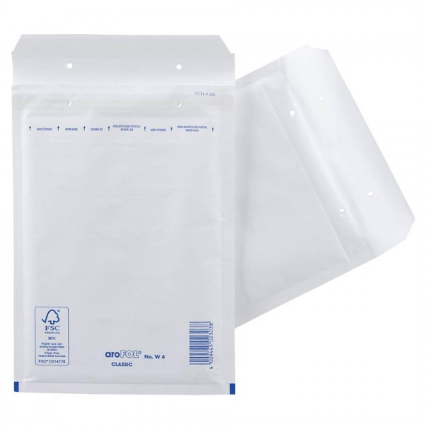 100 aroFOL® CLASSIC Luftpolstertaschen 4 / D weiß