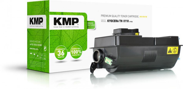 KMP Toner K-T62 schwarz ersetzt Kyocera TK-3110
