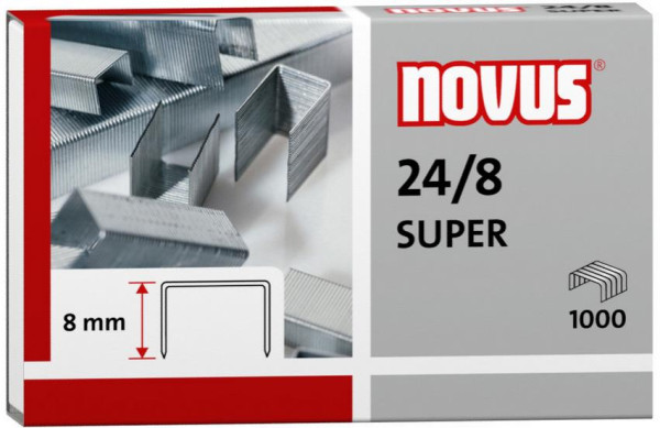 1000 novus Heftklammern 24/8 SUPER