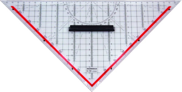 RUMOLD TZ-Geodreieck mit Griff Hypotenuse 325 mm