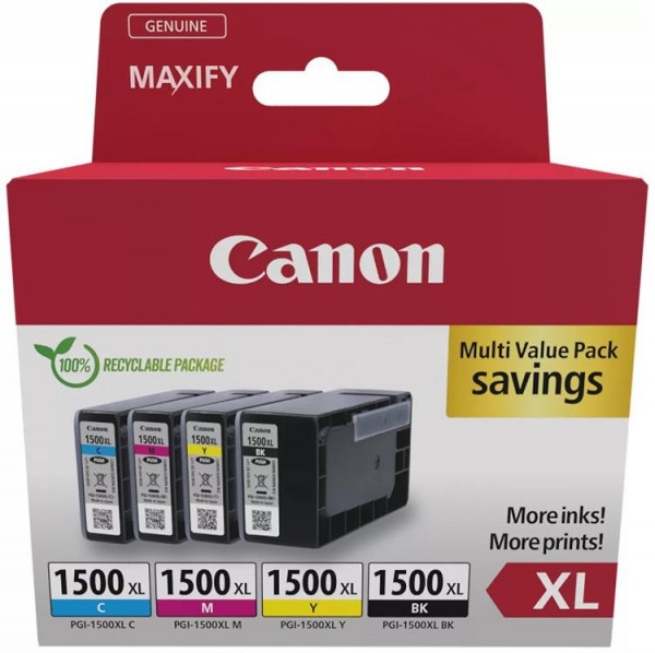 Original Canon PGI-1500XL Tinten 9182B004, 4er-Set