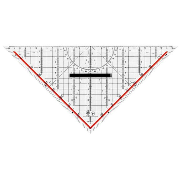 M + R TZ-Geodreieck mit Griff Hypotenuse 320 mm