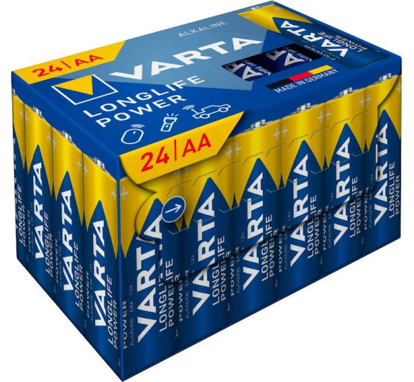 24 VARTA Batterien LONGLIFE POWER Mignon AA 1,5 V