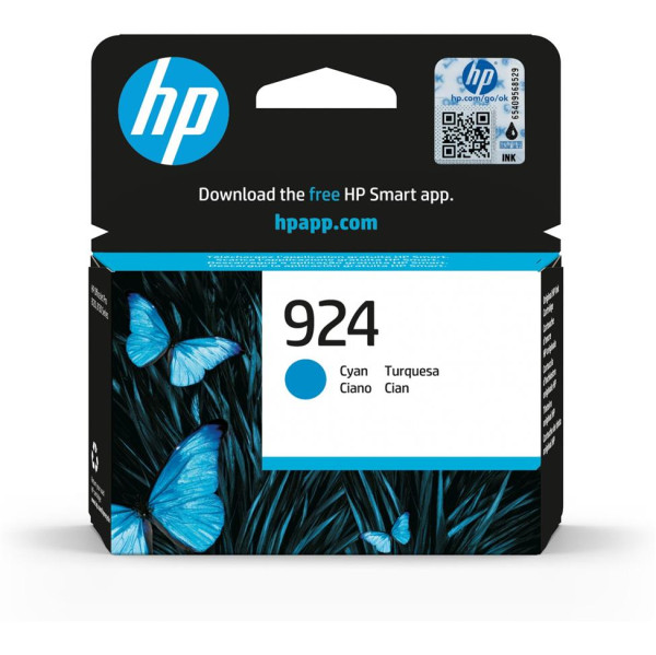 Original HP 924 Tintenpatrone 4K0U3NE cyan