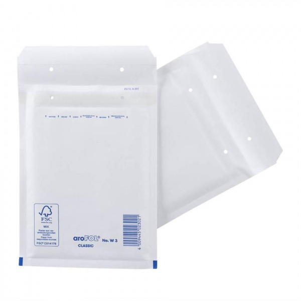 100 aroFOL® CLASSIC Luftpolstertaschen 3 / C weiß