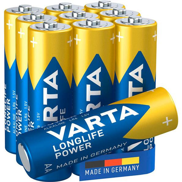10 VARTA Batterien LONGLIFE POWER Mignon AA 1,5 V