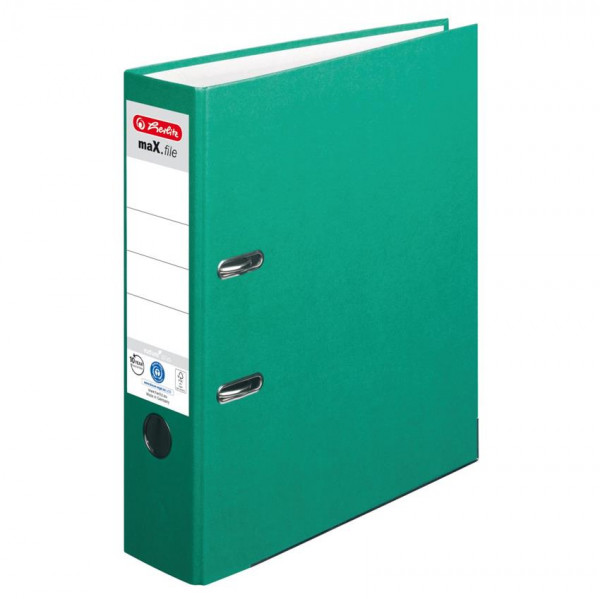 Ordner herlitz maX.file nature plus Karton 8 cm grün