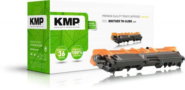 KMP Toner B-T57 schwarz ersetzt Brother TN-242BK