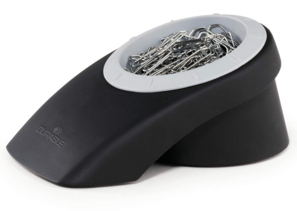 DURABLE Büroklammerspender VEGAS 771301 schwarz/grau incl. 100 Klammern