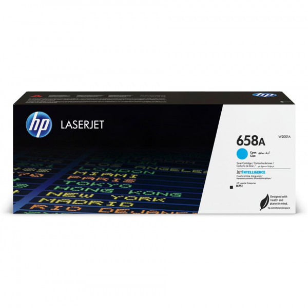 Original HP W2001A Toner 658A cyan