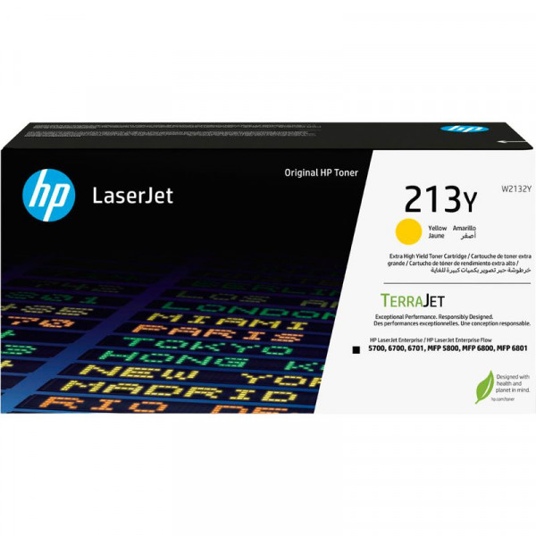 Original HP W2132Y Toner 213Y gelb