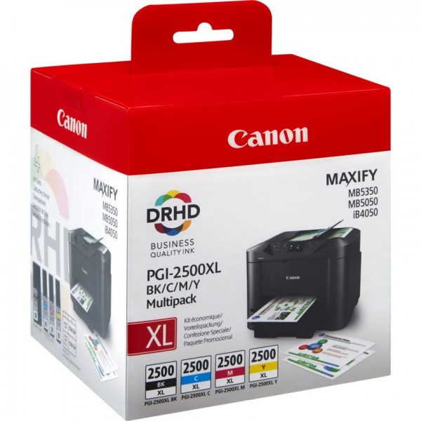 Original Canon PGI-2500XL Tinten 9254B004, 4er-Set