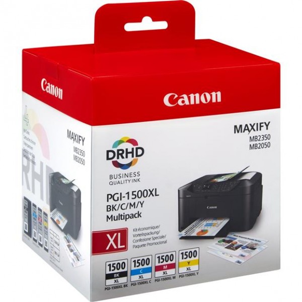 Original Canon PGI-1500XL Tinten 9182B004, 4er-Set