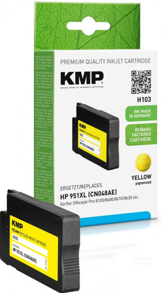 KMP Tinte H103 gelb ersetzt HP 951XL / CN048AE