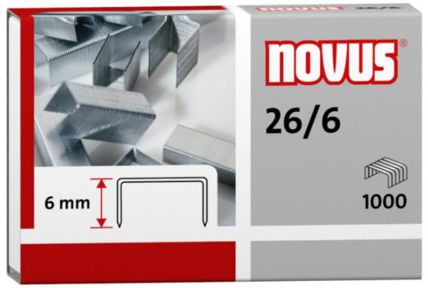 1000 novus Heftklammern 26/6