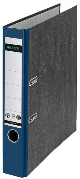LEITZ Ordner 1050-50-35 Karton 5,2 cm marmoriert/blau
