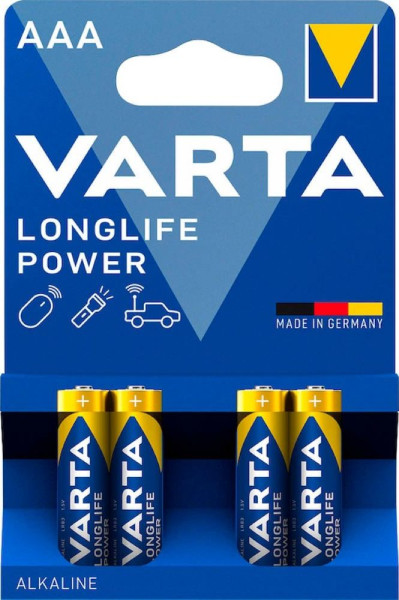 4 VARTA Batterien LONGLIFE POWER Micro AAA 1,5 V