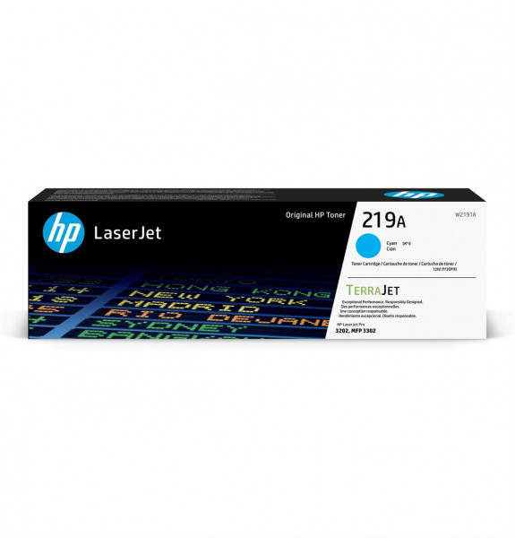 Original HP W2191A Toner 219A cyan