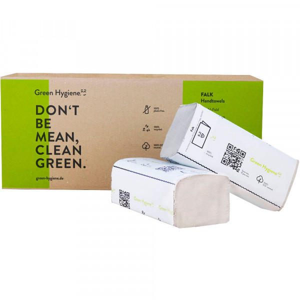 Green Hygiene Papierhandtücher FALK Zick-Zack-Falz 1-lagig natur