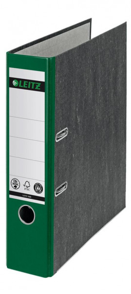 LEITZ Ordner 1080 Karton 80 mm marmoriert/grün