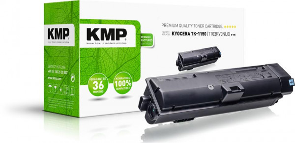 KMP Toner K-T78 schwarz ersetzt Kyocera TK-1150