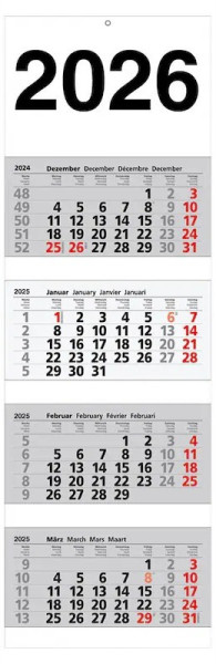 4-Monats-Wandkalender 2026
