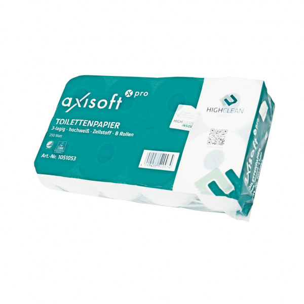 HCG Toilettenpapier axisoft pro 3-lagig 8 Rollen