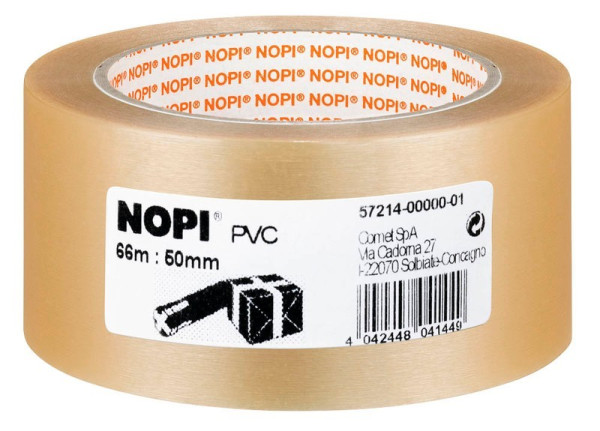 NOPI Packband PVC transparent Polyvinylchlorid (PVC) 50 mm x 60 m