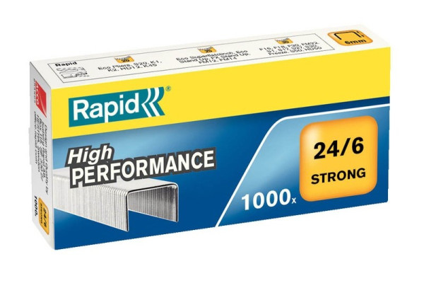 1000 Rapid Heftklammern 24/6 Strong 24855800 verzinkt