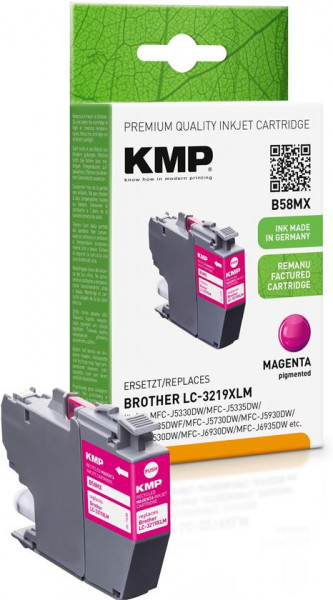 KMP Tinte B58MX magenta ersetzt Brother LC3219XLM